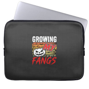Housse Pour Ordinateur Portable Halloween Mes Crocs De Vampire Citrouille