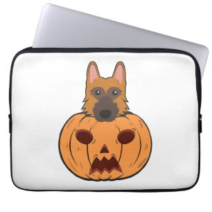 Housse Pour Ordinateur Portable Halloween Mignons Bergers Allemands Coincés Dans U