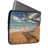 Housse Pour Ordinateur Portable Hamac sur le rivage (Devant droit)