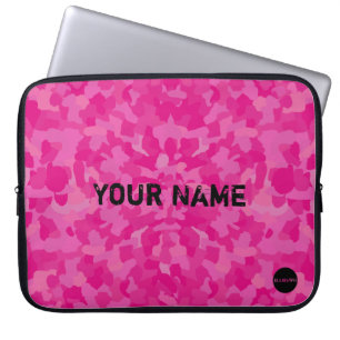 Housse Pour Ordinateur Portable HAMbyWG - Camouflage en rose Sherbert
