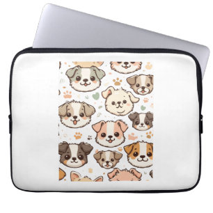 Housse Pour Ordinateur Portable Happy mignon Motif Puppies