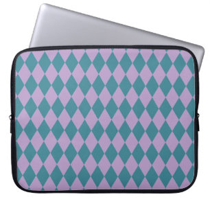 Housse Pour Ordinateur Portable Harlequins Lilac et Turquoise