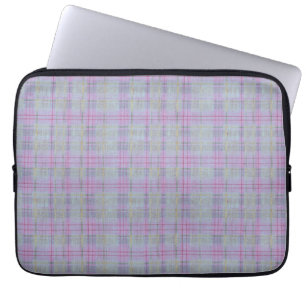 Housse Pour Ordinateur Portable Harmonie carreaux lavande