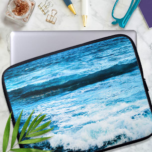 Housse Pour Ordinateur Portable Hawaii vagues océaniques turquoise photo tropicale