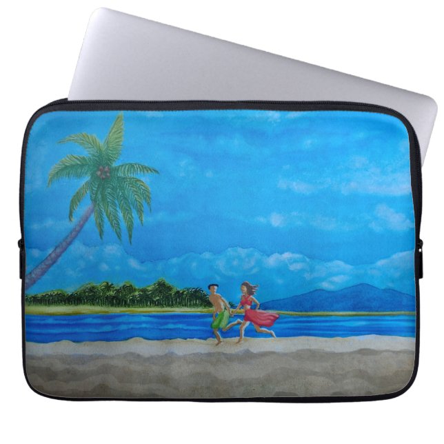 Housse Pour Ordinateur Portable Hawaiian Beach Run (Devant)
