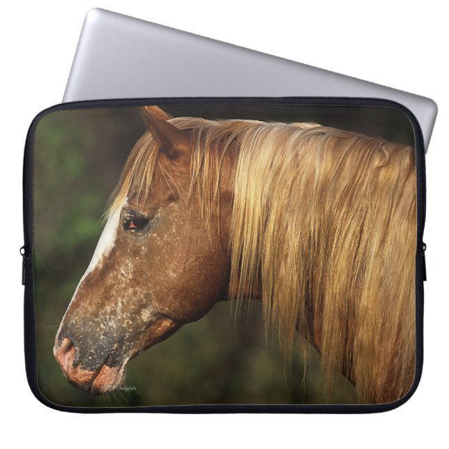 Housse Pour Ordinateur Portable Headshot 1 de cheval d'Appaloosa (Devant)