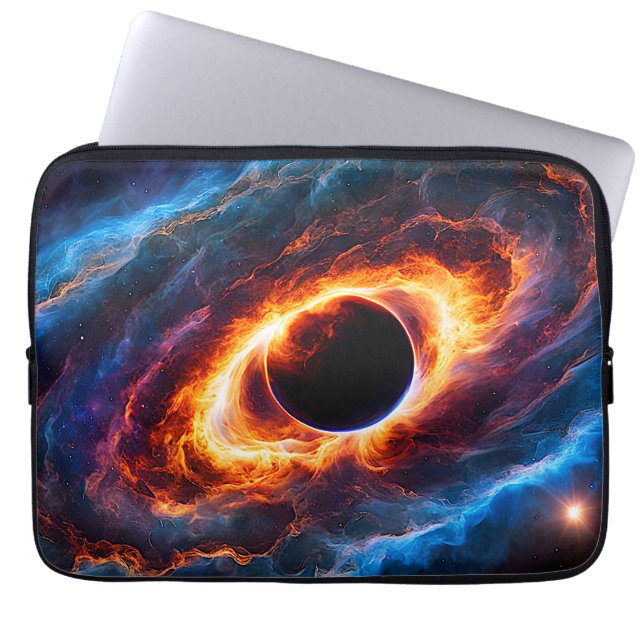 Housse Pour Ordinateur Portable "Hélionis" - Nebula et Galaxies (Devant)
