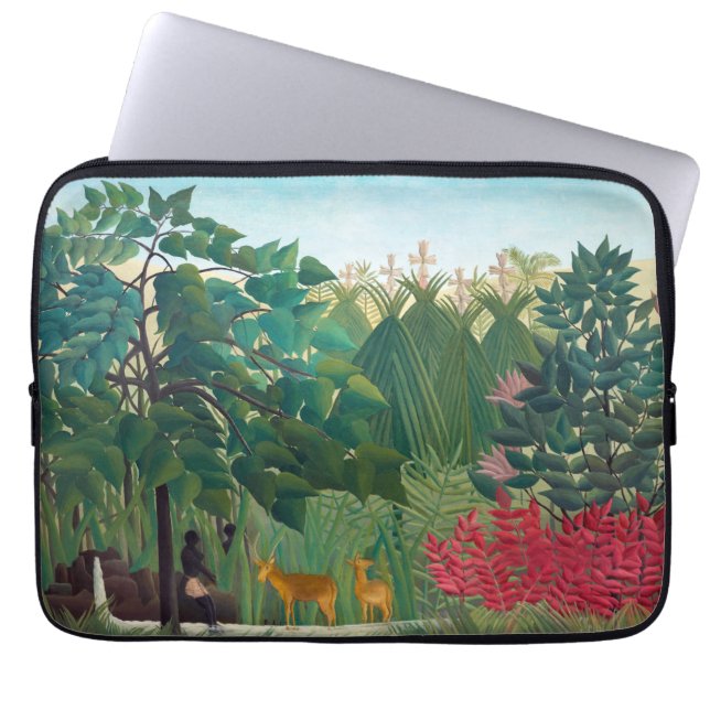 Housse Pour Ordinateur Portable Henri Rousseau - La cascade (Devant)