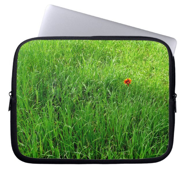Housse Pour Ordinateur Portable Herbe verte (Devant)