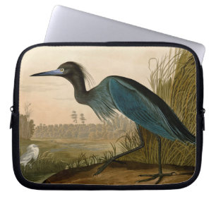 Housse Pour Ordinateur Portable Héron grue bleu peinture Audubon
