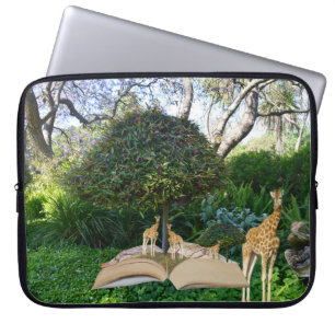 Housse Pour Ordinateur Portable Heure du livre de Giraffe,