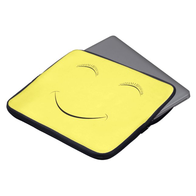 Housse Pour Ordinateur Portable Heureux (Devant haut)