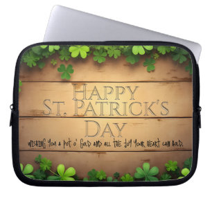 Housse Pour Ordinateur Portable Heureux voeux de la Saint-Patrick 🍀