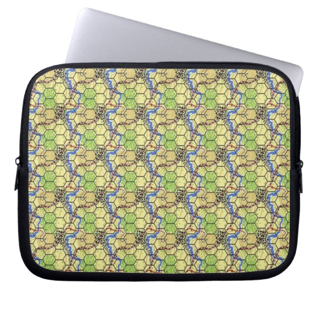 Housse Pour Ordinateur Portable Hexmap (Devant)