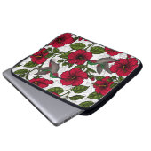 Housse Pour Ordinateur Portable Hibiscus et colibris (Devant bas)