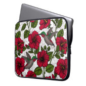Housse Pour Ordinateur Portable Hibiscus et colibris (devant gauche)