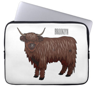 Housse Pour Ordinateur Portable Highland cow