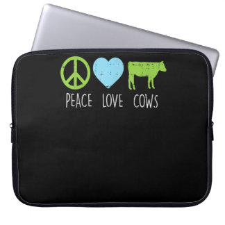 Housse Pour Ordinateur Portable Hippie Farming Dairy Farmer
