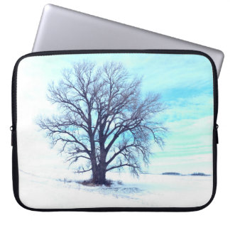 Housse Pour Ordinateur Portable Hiver bleu