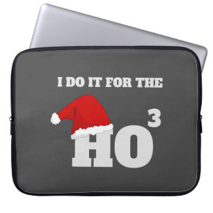 Housse Pour Ordinateur Portable Ho Ho Ho   Christmas Funny Text Holiday Cadeau