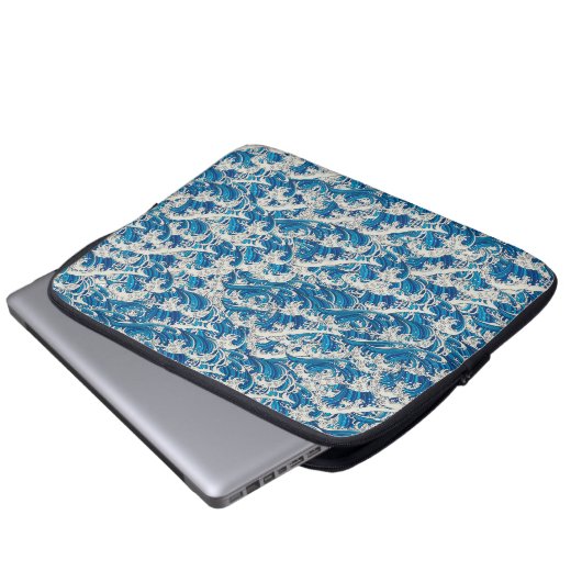 Housse Pour Ordinateur Portable Hokusai la Grande vague Motif Nautique (Devant bas)