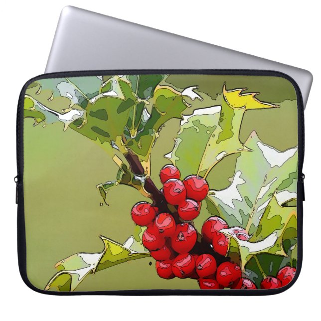 Housse Pour Ordinateur Portable Holly Berries 005 (Devant)