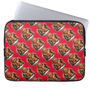 Housse Pour Ordinateur Portable Homme en pain d'épices avec sucres de canne