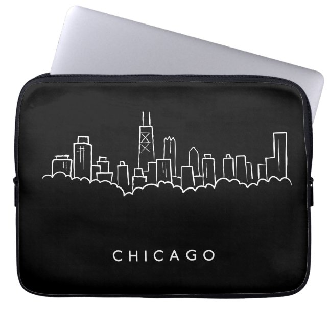 Housse Pour Ordinateur Portable Horizon de Chicago (Devant)