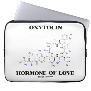 Housse Pour Ordinateur Portable Hormone d'oxytocine de l'amour (chimie)