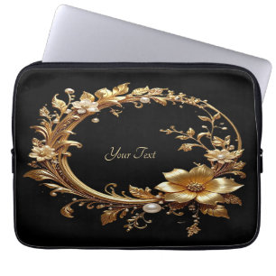 Housse Pour Ordinateur Portable Housse d'ordinateur portable à cadre orné de fleur