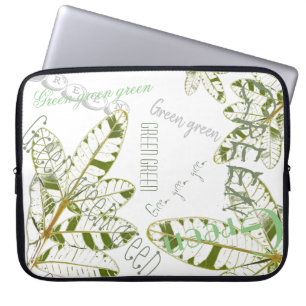 Housse Pour Ordinateur Portable Housse d'ordinateur portable à feuille de plante d