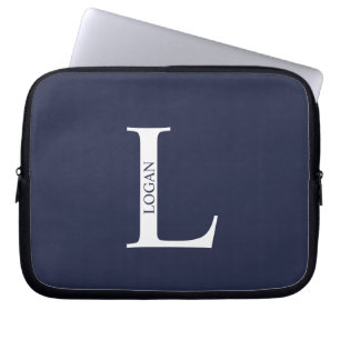 Housse Pour Ordinateur Portable Housse d'ordinateur portable à monogramme et nom p