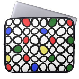 Housse Pour Ordinateur Portable Housse d'ordinateur portable amusante à cercles ar