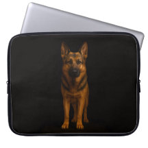 Housse d'ordinateur portable Black 4 Luxe, chien b