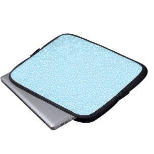 Housse Pour Ordinateur Portable Housse d'ordinateur portable bleu clair à pois