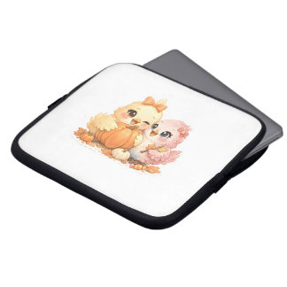 Housse Pour Ordinateur Portable Housse d'ordinateur portable Citrouille Oiseaux Mi