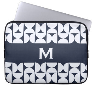 Housse Pour Ordinateur Portable Housse d'ordinateur portable géométrique Navy mode