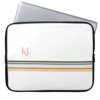 Housse d'ordinateur portable Monogramme Rayures Ré