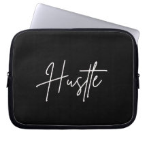 Housse d'ordinateur portable motivante noir et bla