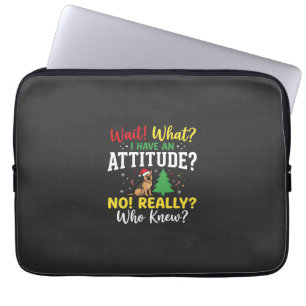 Housse Pour Ordinateur Portable Humeur de chien de Noël Humour