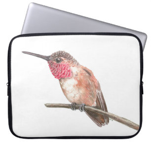 Housse Pour Ordinateur Portable Hummingbird watercolor
