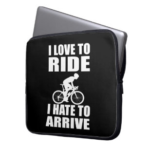 Housse Pour Ordinateur Portable Humour VTT - Citation de cyclisme - Cyclisme drôle