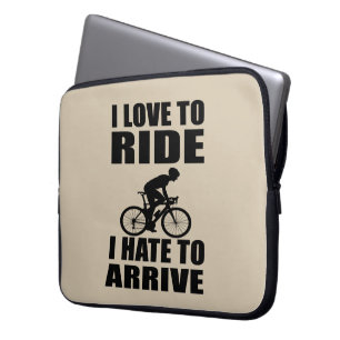 Housse Pour Ordinateur Portable Humour VTT - Citation de cyclisme - Cyclisme drôle