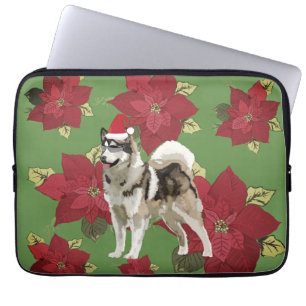 Housse Pour Ordinateur Portable Husky Chig Coque de Noël