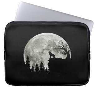 Housse Pour Ordinateur Portable Husky On Mountain Halloween