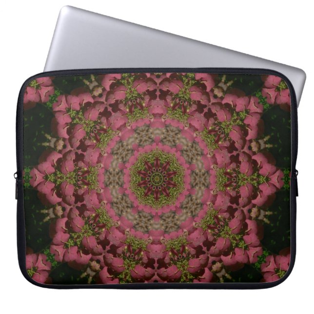 Housse Pour Ordinateur Portable Hydrangea Mandala Mauve (Devant)
