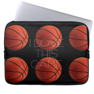 Housse Pour Ordinateur Portable I Love Basketball Close Up