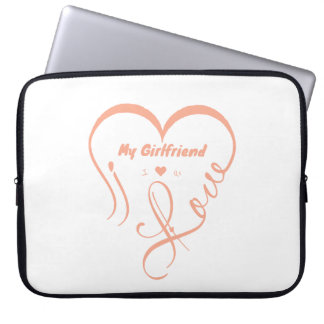 Housse Pour Ordinateur Portable I Love My Girlfriend - I ♥ Us