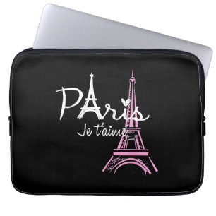 Housse Pour Ordinateur Portable I Love Paris Tour Eiffel France Souvenir français