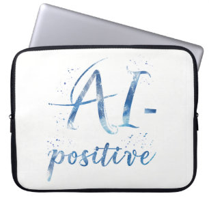 Housse Pour Ordinateur Portable IA-Positive Text Art
